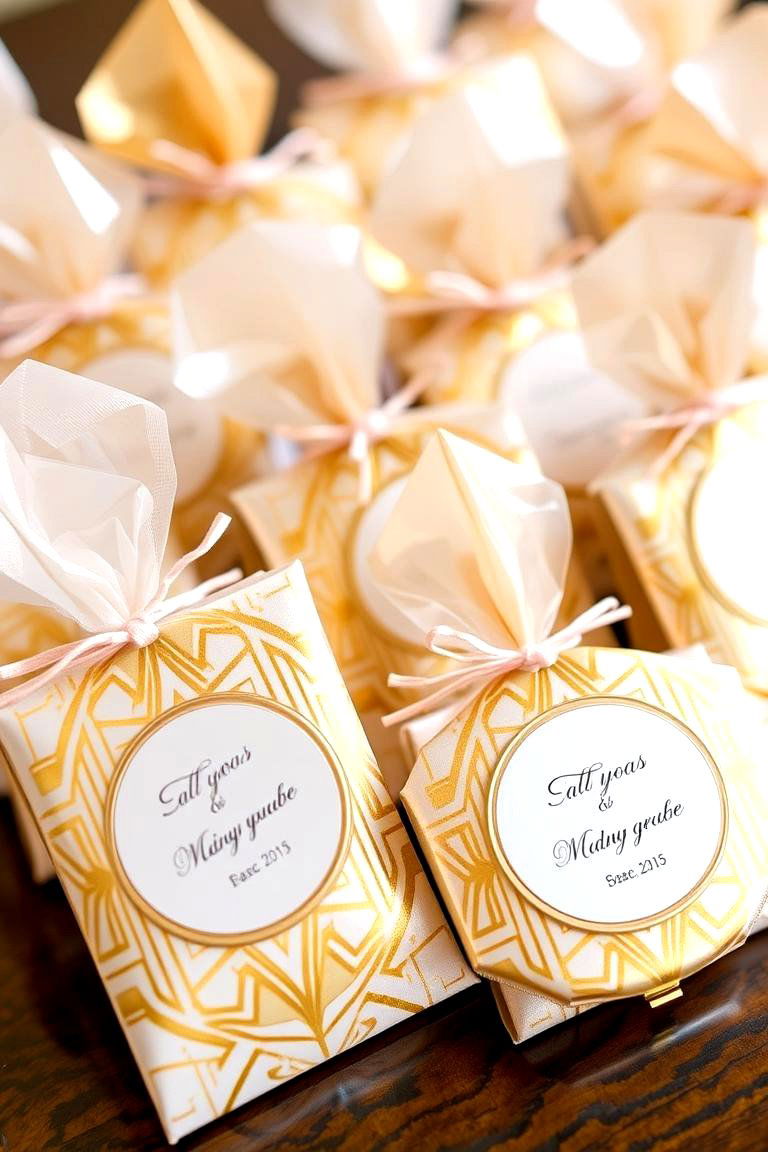 Art Deco Themed Wedding Favors - 24 Art Deco Wedding Ideas