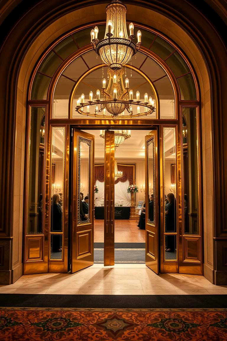 Art Deco Wedding Entrance - 24 Art Deco Wedding Ideas