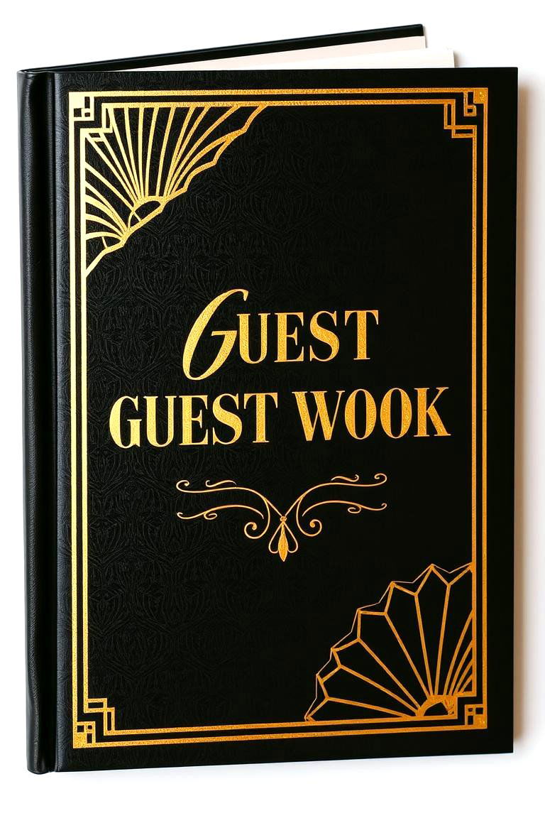 Art Deco Wedding Guest Book - 24 Art Deco Wedding Ideas