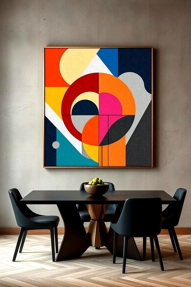 Art Deco inspired Wall Art - 24 Art Deco Dining Room Ideas
