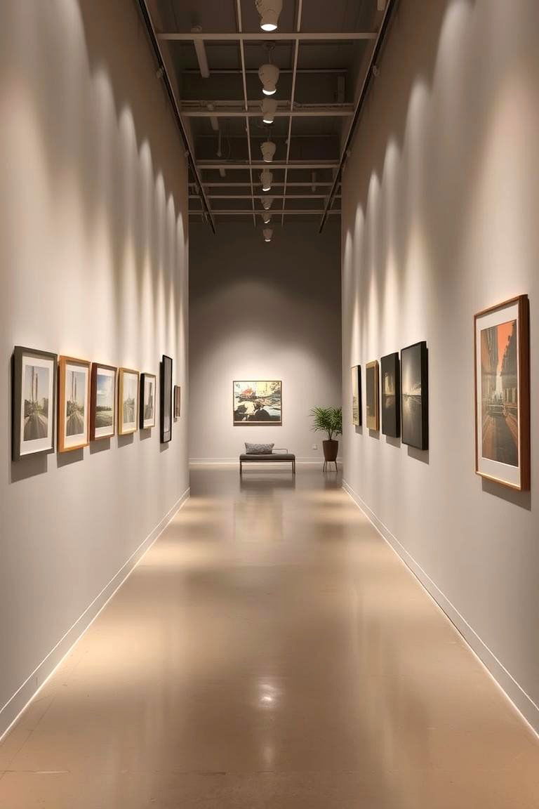 Art Focused Greige Gallery Space - 24 Greige Interior Design Ideas