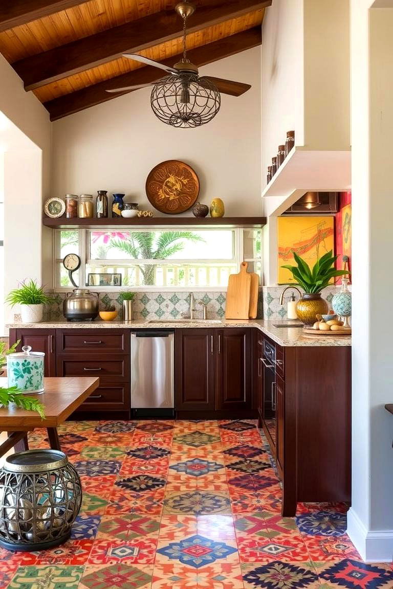 Art Focused Lanai Kitchen - 24 Lanai Kitchen Ideas