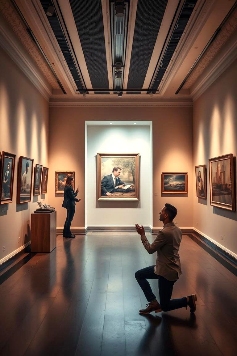 Art Gallery Proposal - 24 Wedding Proposal Ideas