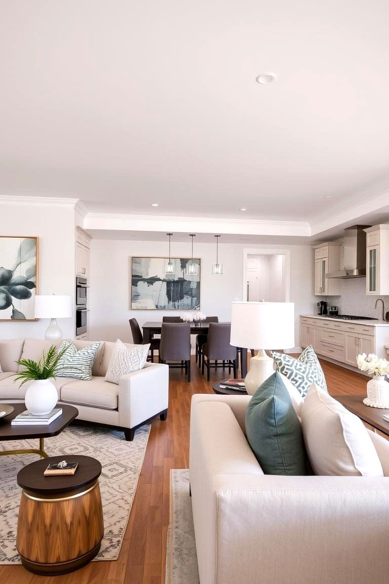 Art as a Unifying Element - 24 Open Kitchen Living Room Ideas