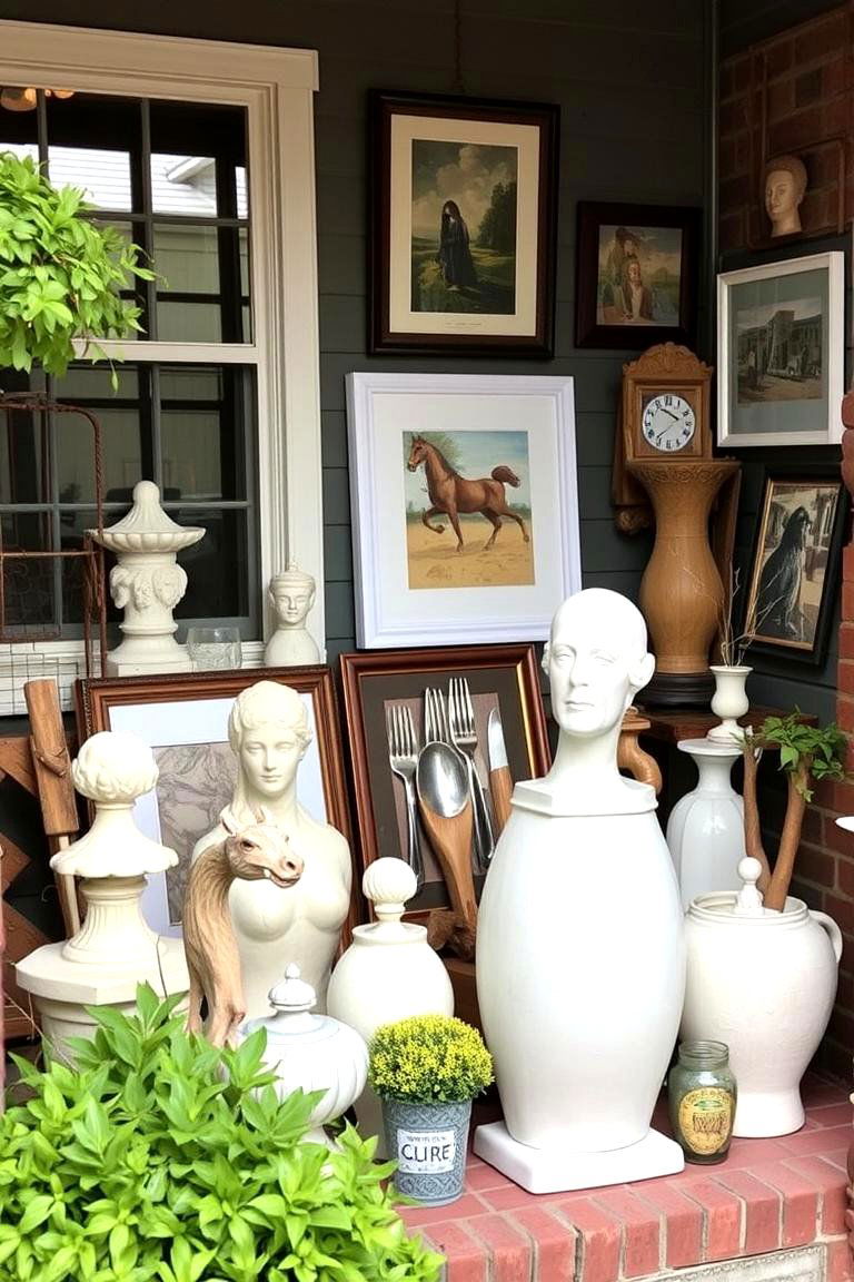 Artful Decor Display - 24 Small Porch Ideas