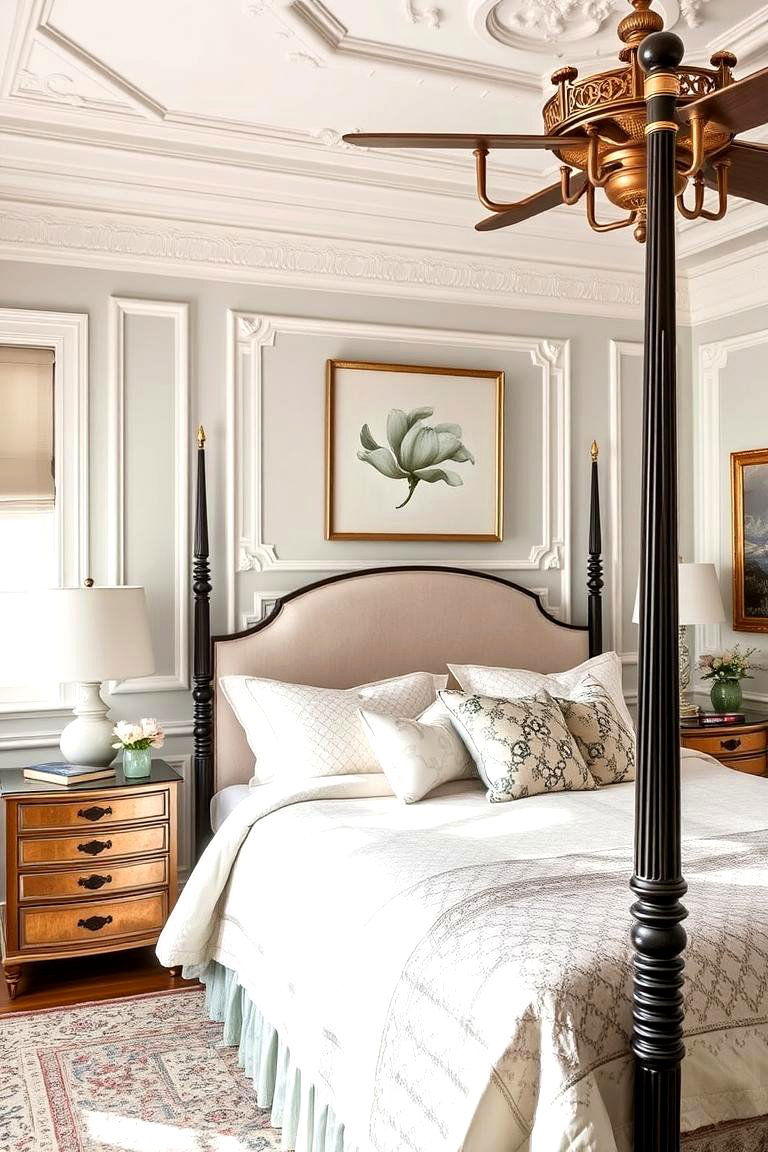 Artful Magnolia Detailing - 24 Magnolia Bedroom Ideas