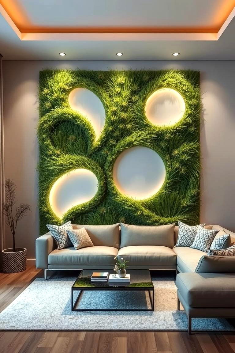 Artificial Grass Wall Art - 24 Artificial Grass Wall Design Ideas