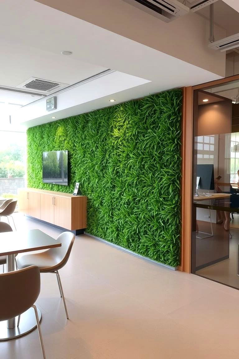 Artificial Grass Wall for Commercial Spaces - 24 Artificial Grass Wall Design Ideas