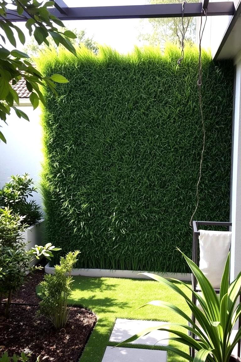 Artificial Grass Wall for Privacy - 24 Artificial Grass Wall Design Ideas