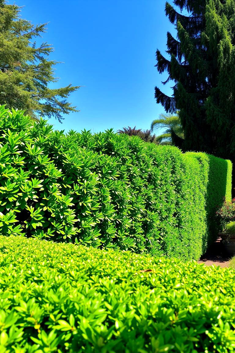 Artificial Hedge Privacy Fence - 24 Cheap Privacy Fence Ideas