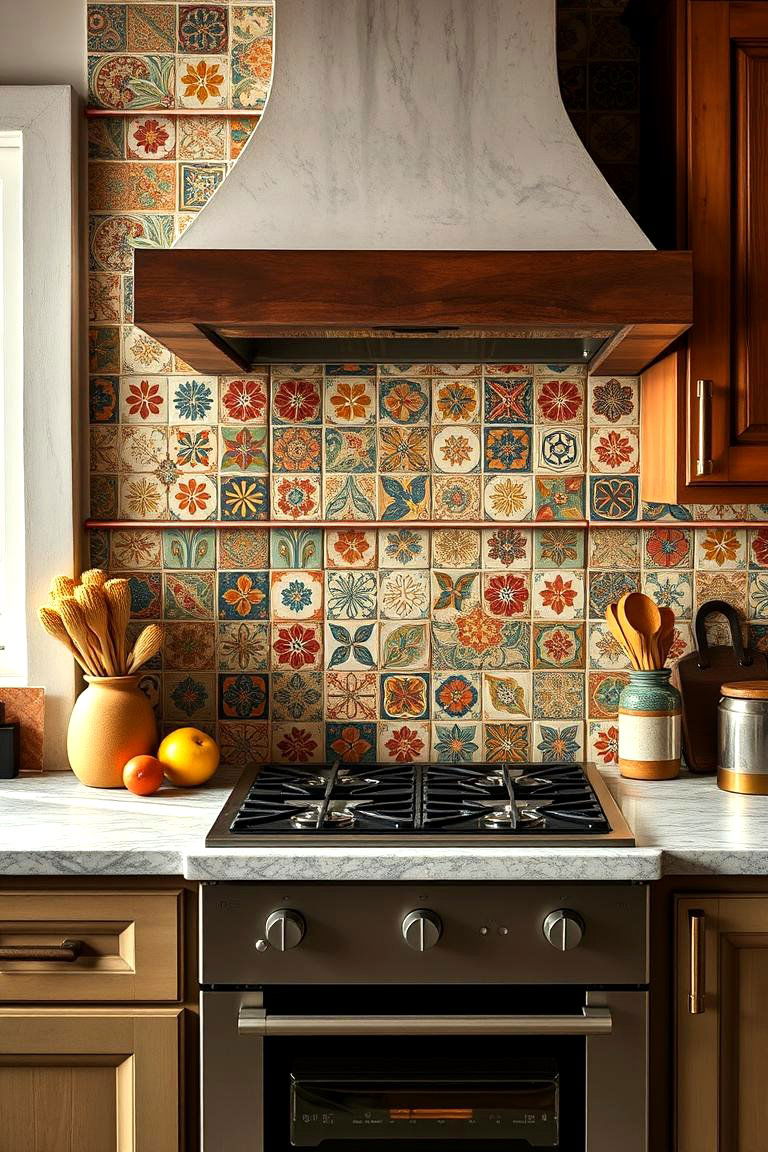 Artisan Backsplash - 24 Rustic Kitchen Ideas