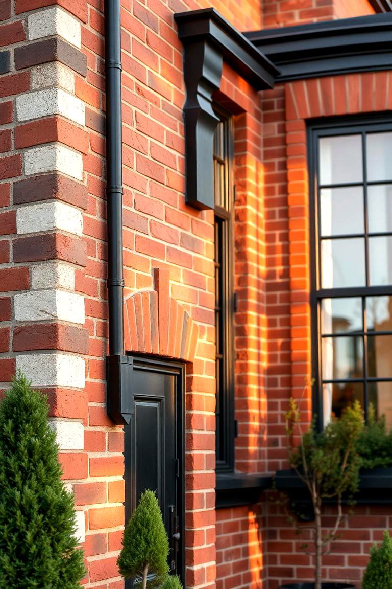 Artisan Crafted Finishes - 24 Red Brick House with Black Trim Design Ideas