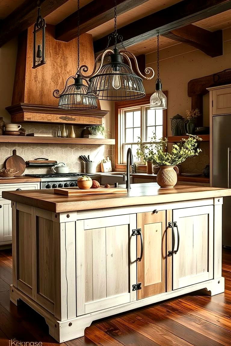 Artisan Crafted Island - 24 Small Kitchen Island Ideas