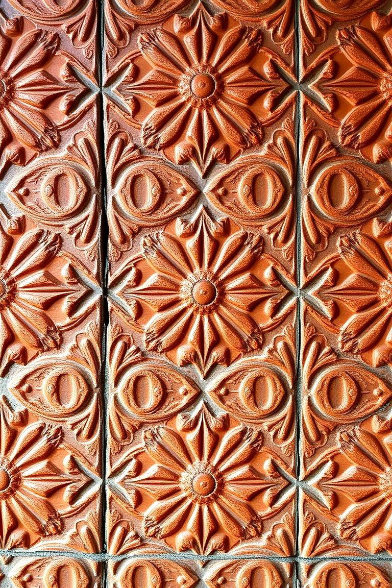 Artisan Crafted Terracotta Pattern - 24 Terracotta Kitchen Floor Ideas
