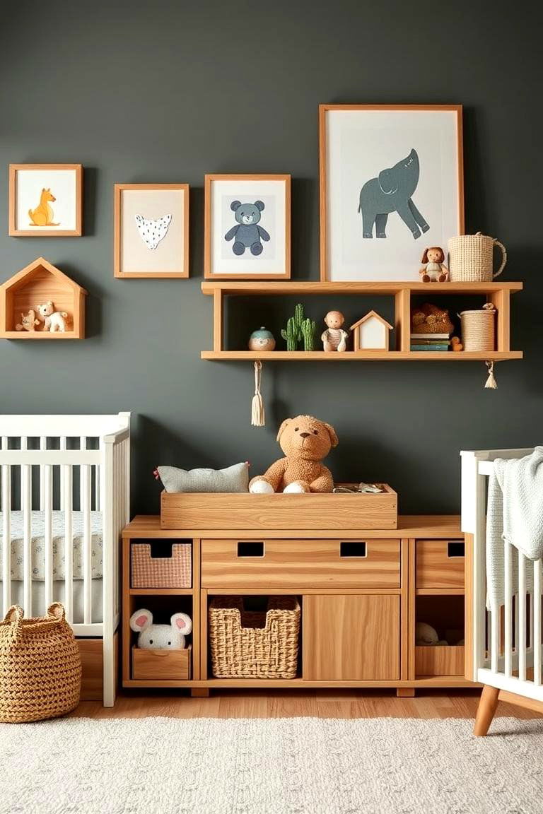 Artisan Crafted Toy Storage - 24 Boho Nursery Ideas