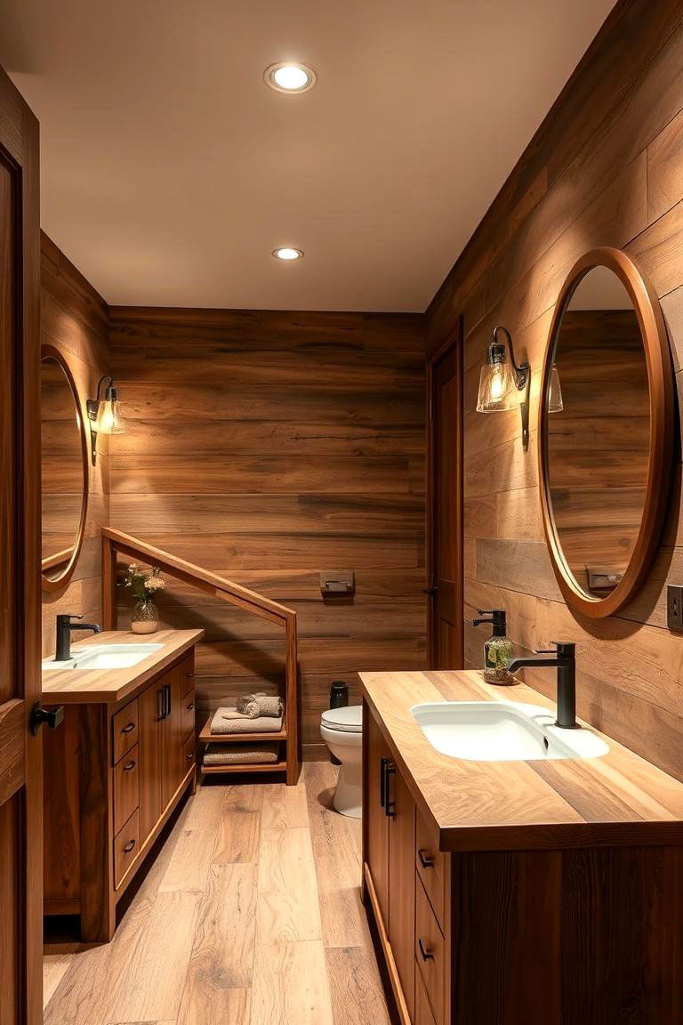 Artisan Crafted Wooden Vanity Units - 24 Tuscan Bathroom Ideas