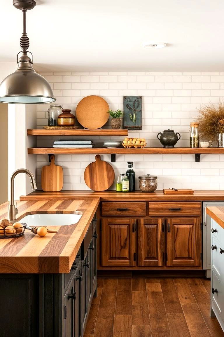 Artisan Craftsmanship - 24 Kitchens With Butcher Block Countertops