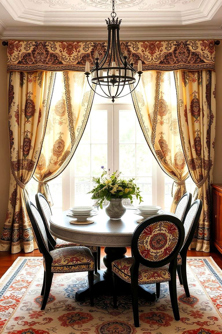 Artisan Handcrafted Curtains - 24 Dining Room Window Treatments
