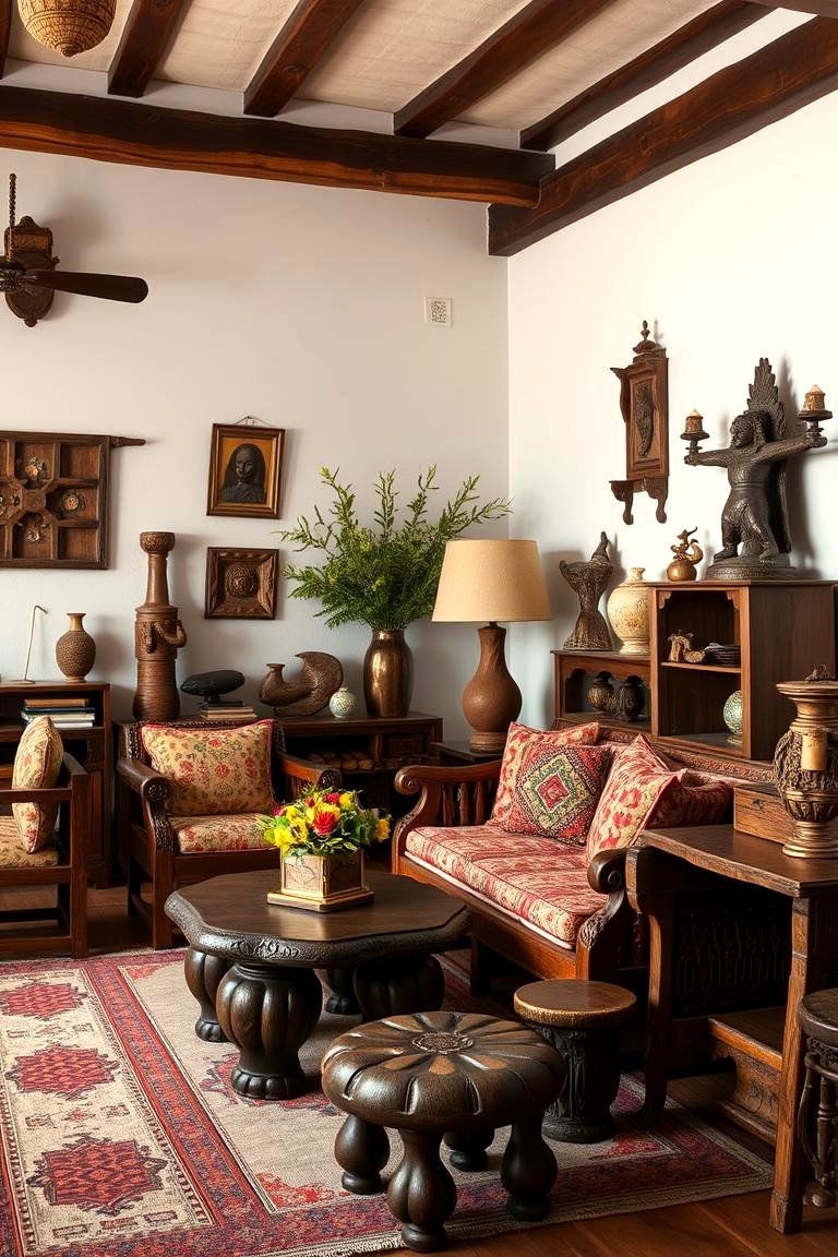 Artisan Handcrafted Furniture - 24 Bohemian Moroccan Living Room Ideas