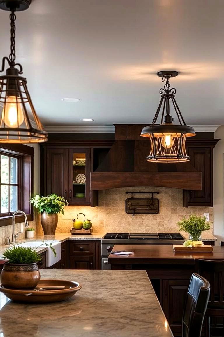 Artisan Lighting Fixtures - 24 Craftsman Kitchen Ideas
