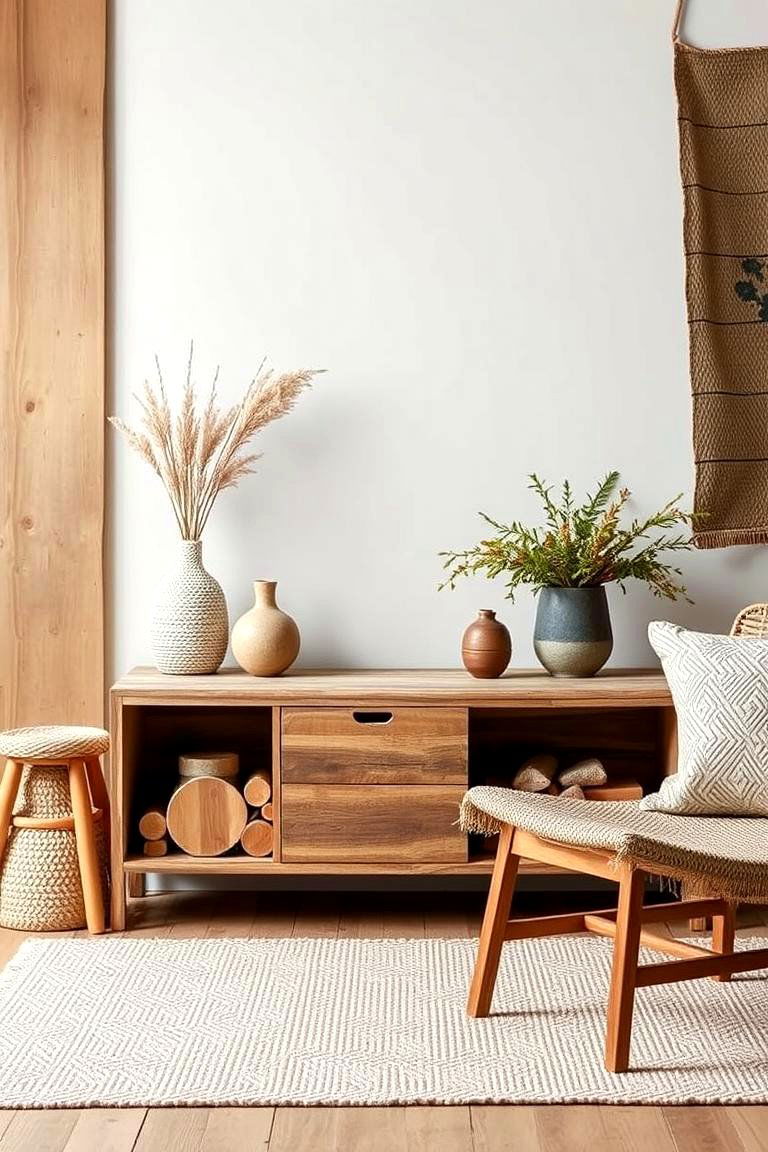 Artisan Nordic Furniture Accents - 24 Scandinavian Entryway Ideas