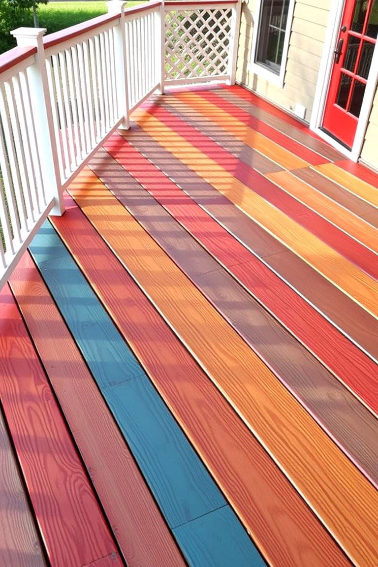 Artisan Painted Lattice Finish - 24 Deck Lattice Ideas