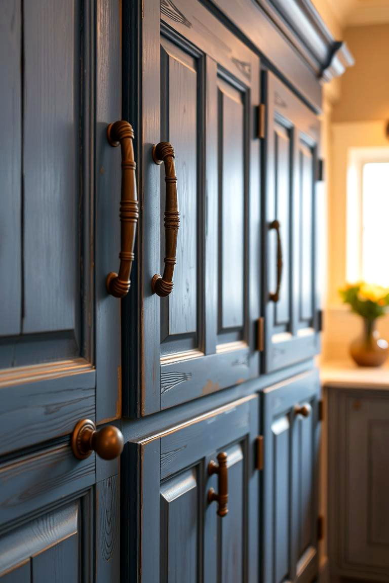 Artisan Quality and Handcrafted Details - 24 blue farmhouse kitchen cabinets