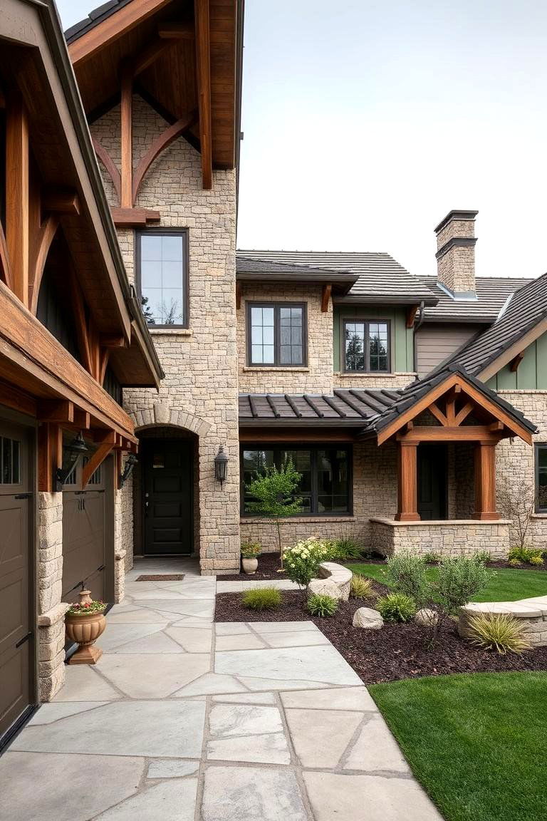 Artisan Sage Detailing - 24 Sage Green House Exterior Ideas