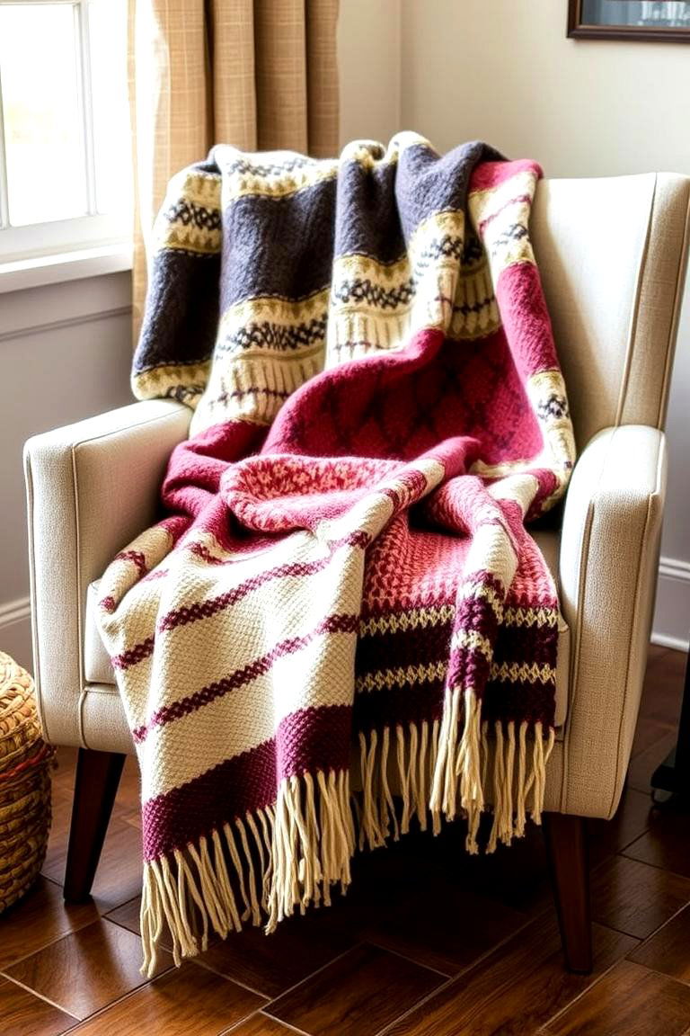 Artisan Throw Blankets - 24 Colorful Boho Decor Ideas
