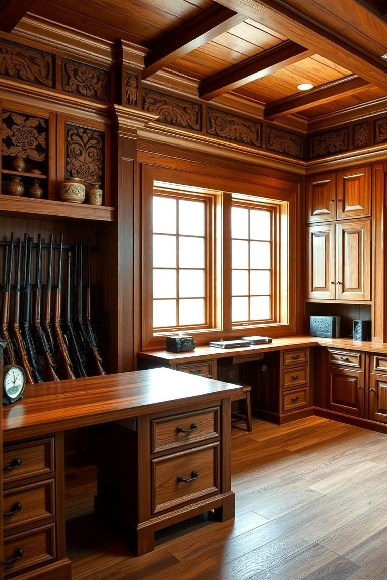 Artisan Woodwork Gun Room - 24 Gun Room Ideas