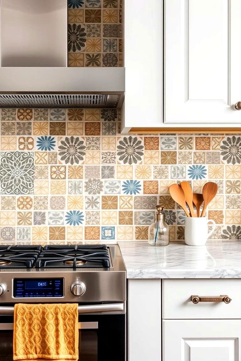 Artisanal Backsplash Tiles - 24 Cottage Kitchen Ideas