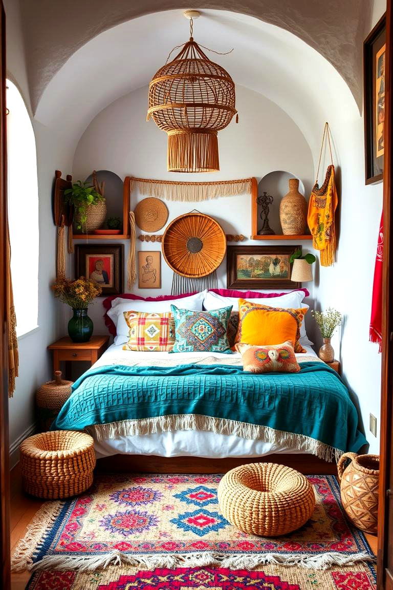 Artisanal Boho Bed Nook - 24 Outdoor Bedroom Ideas