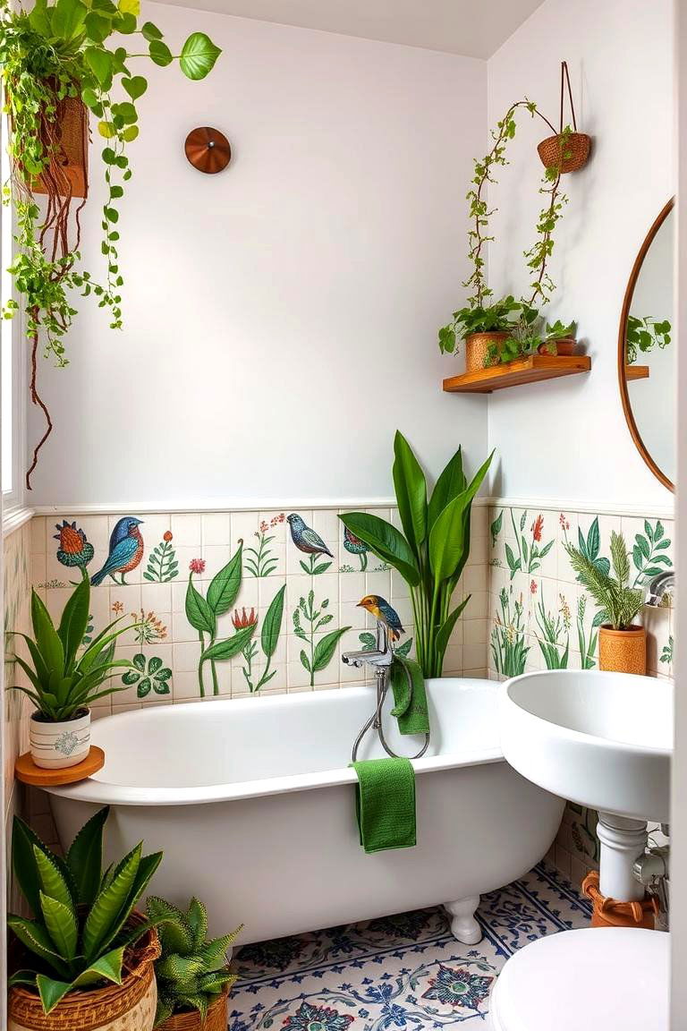 Artisanal Botanical Accents - 24 Greenhouse Bathroom Ideas