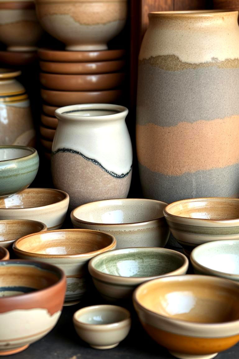 Artisanal Ceramics - 24 Boho Cottage Style Decor Ideas
