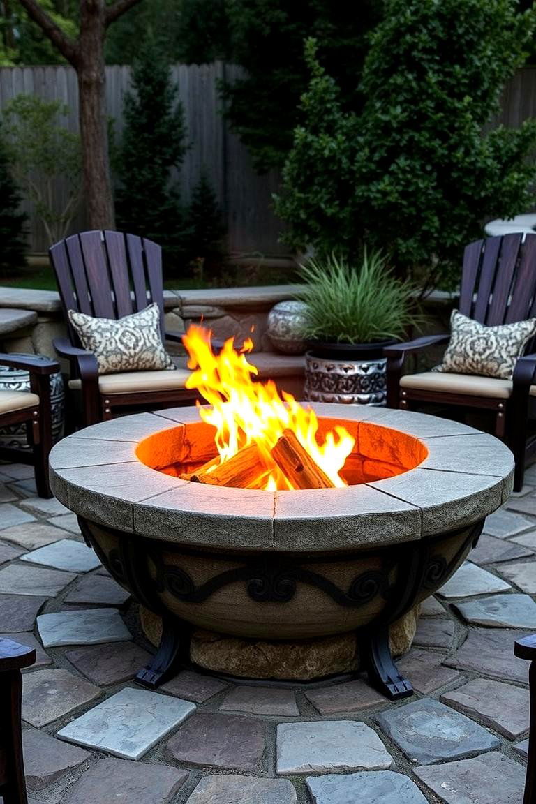 Artisanal Crafted Sunken Fire Pit - 24 Sunken Fire Pit Ideas