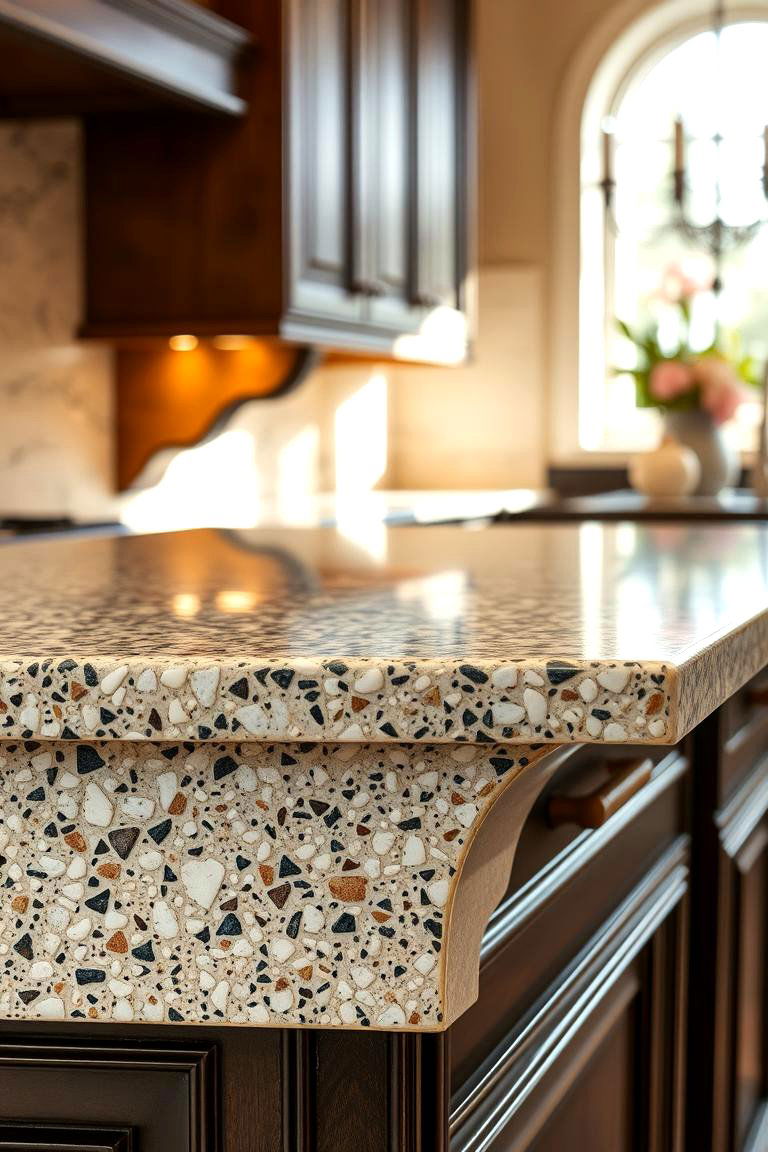 Artisanal Craftsmanship - 24 Terrazzo Kitchen Countertops