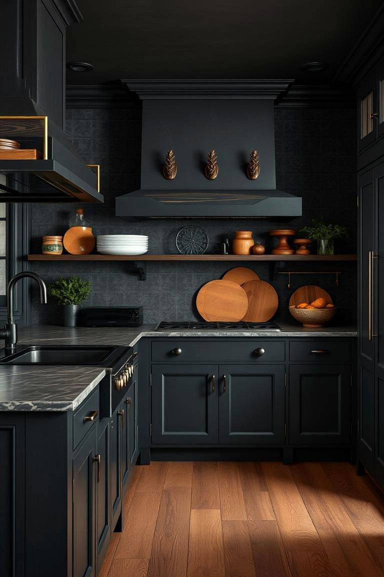 Artisanal Dark Kitchen - 24 Dark Kitchen Ideas