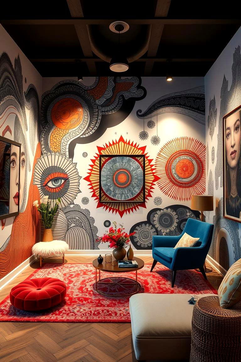 Artistic Accent Walls Lash Room - 24 Lash Room Ideas
