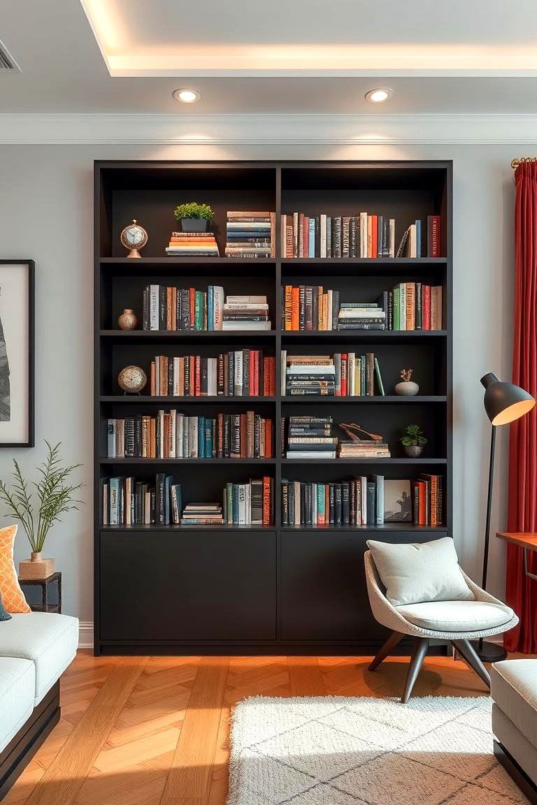 Artistic Book Collection Display - 24 Hypebeast Room Decor Ideas