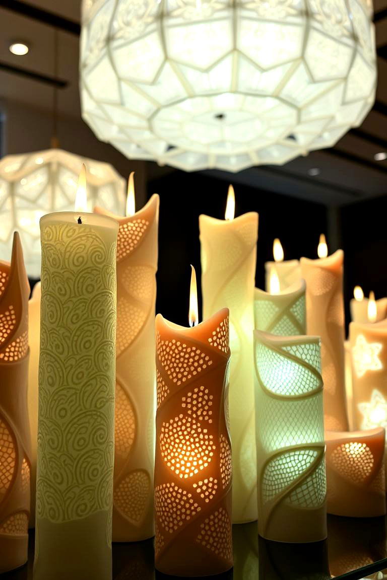 Artistic Candle Sculptures - 24 Decorating With Candles
