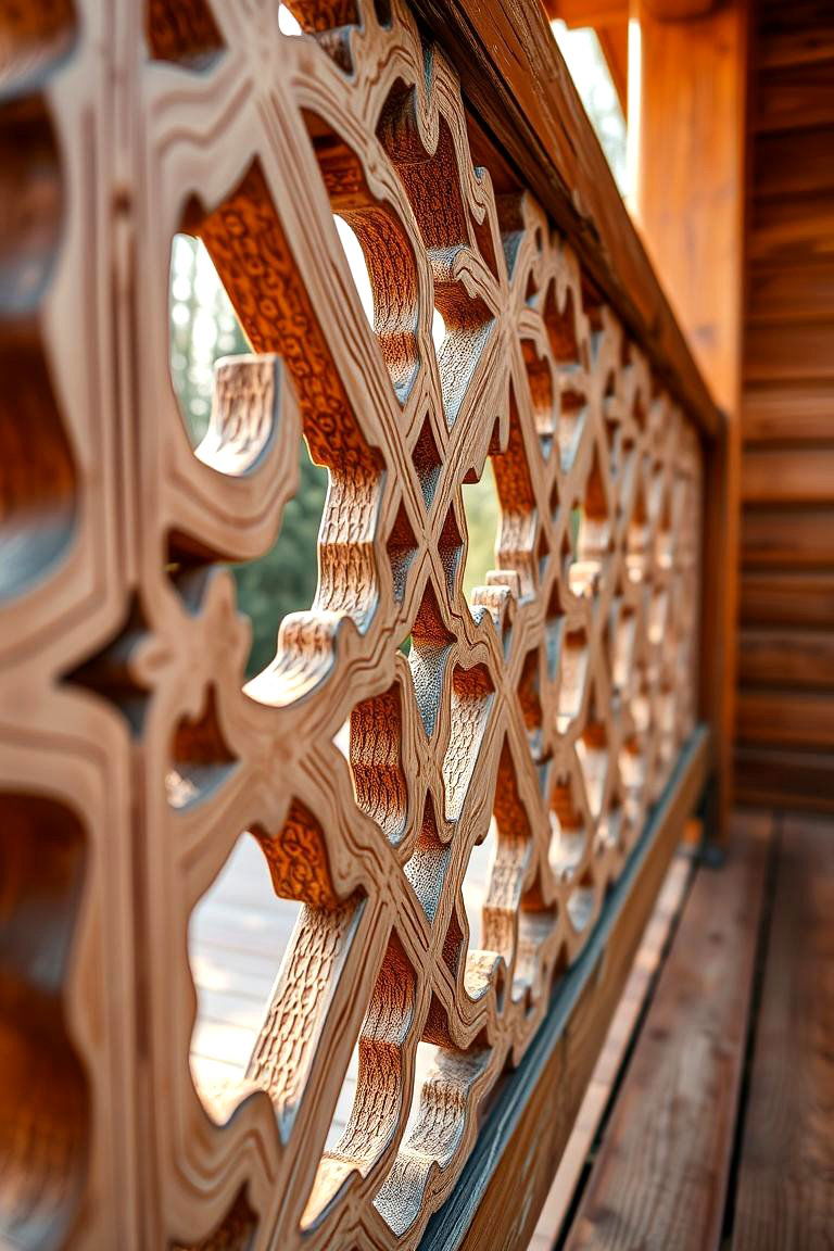 Artistic Carved Lattice Feature - 24 Deck Lattice Ideas