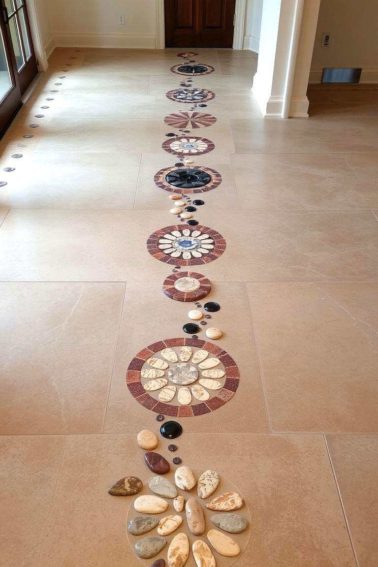Artistic Concrete Inlays - 24 Concrete Floor Ideas