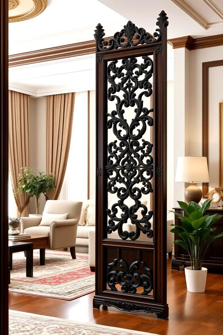 Artistic Decorative Wall Divider - 24 Room Divider Ideas