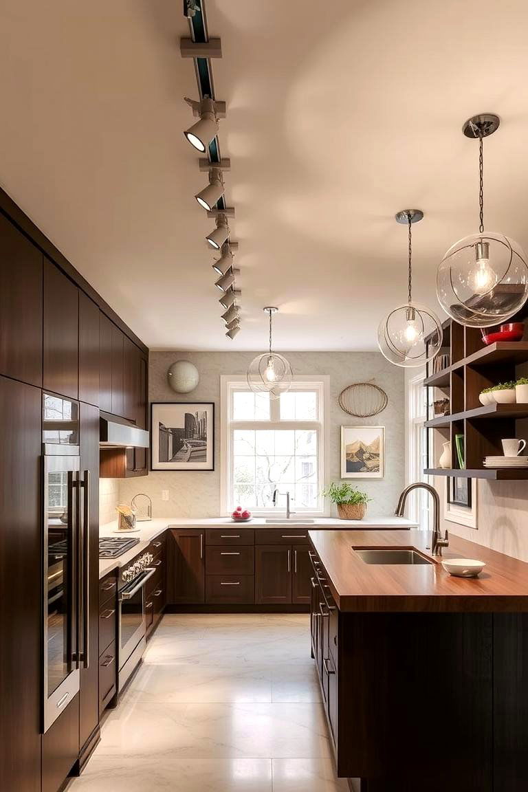 Artistic Designer Fixtures - 24 Kitchen Track Lighting Ideas