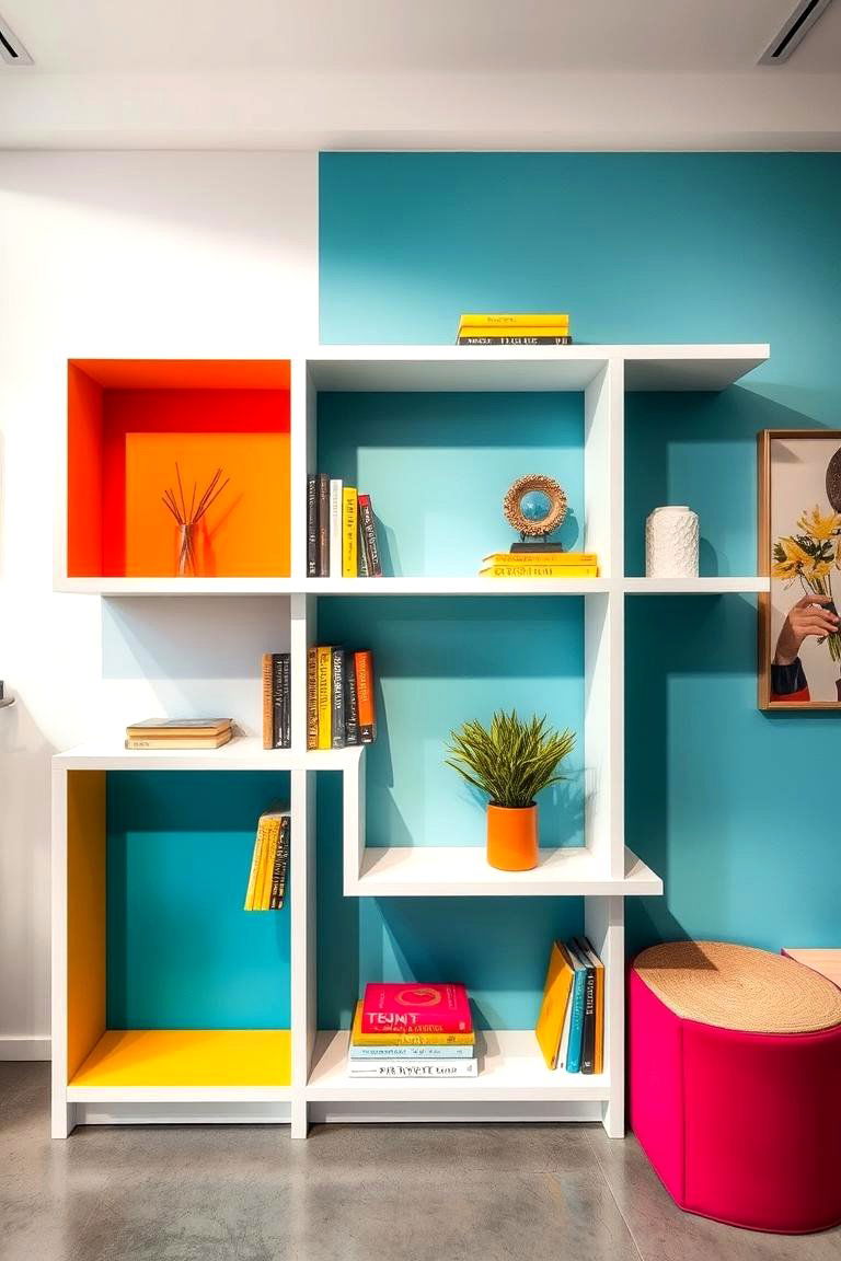 Artistic Display Bookshelf - 24 Built-in Bookshelf Ideas