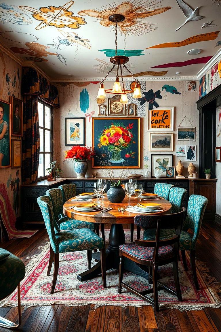 Artistic Eclectic Sunroom - 24 Sunroom Dining Room Ideas