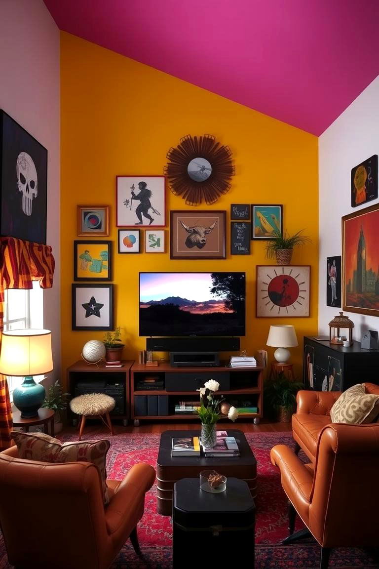 Artistic Eclectic Tv Room - 24 Tv Room Ideas