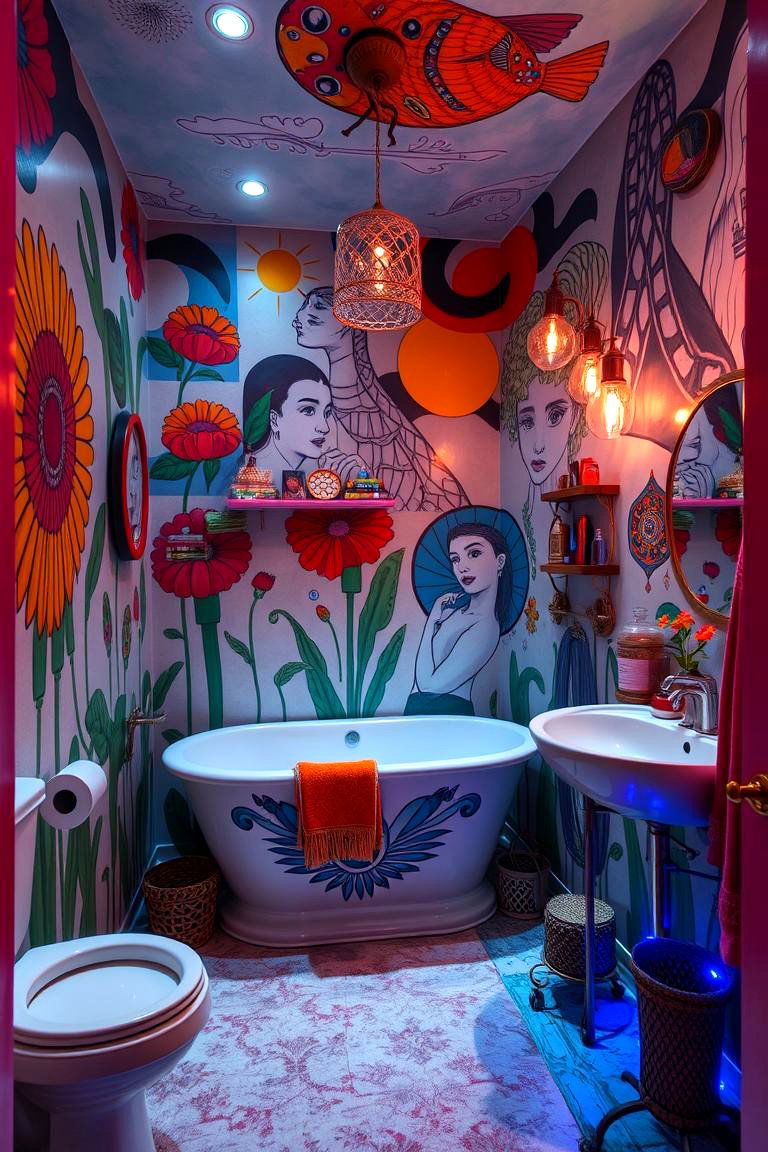 Artistic Expression Bathroom - 24 Boy Bathroom Ideas