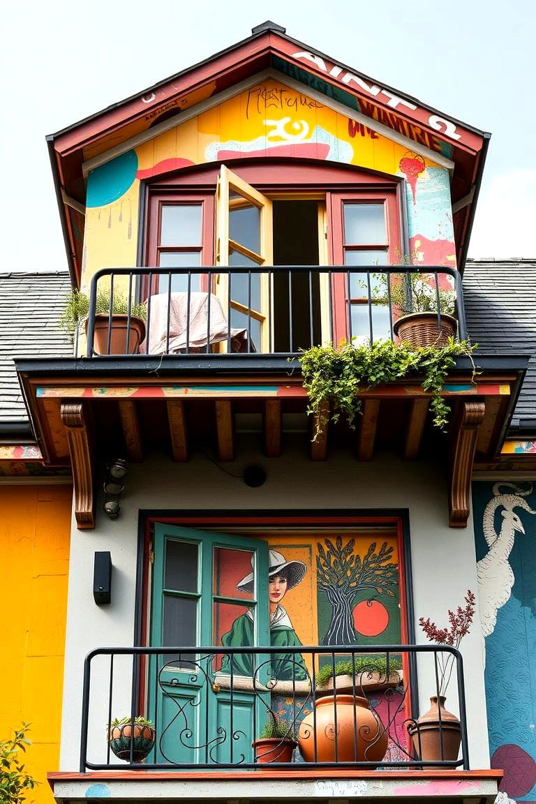Artistic Expression Dormer Balcony - 24 Dormer Balcony Ideas