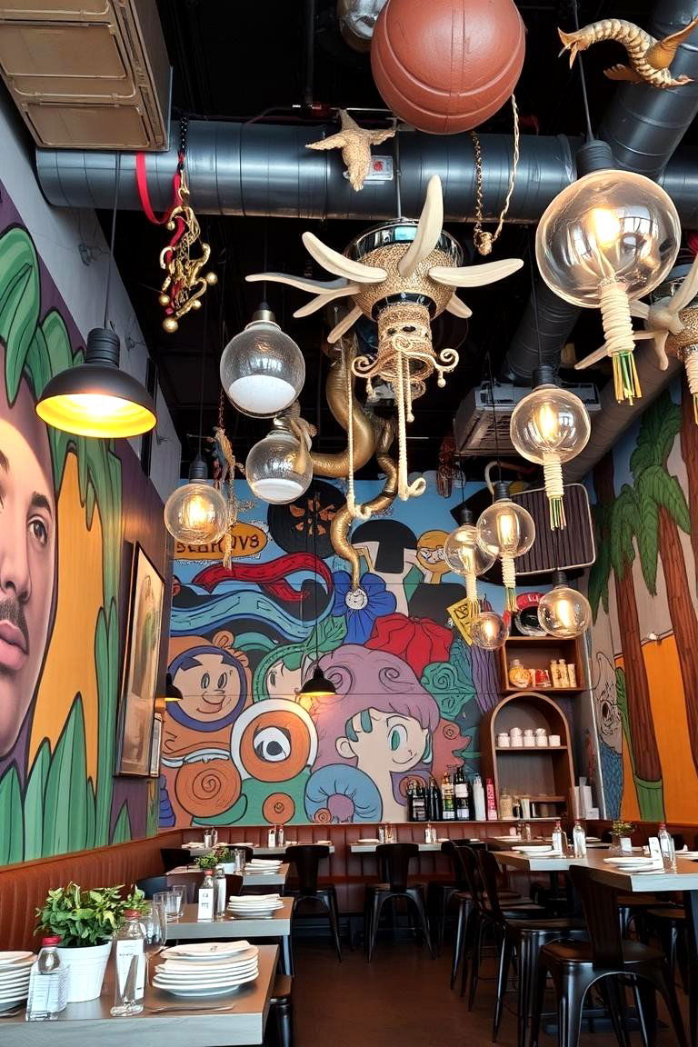 Artistic Expression Space - 24 Restaurant Interior Design Ideas